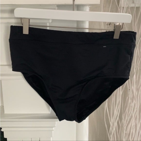 Lands end UPF 50 BLACK underwire twist front bikini 2 PIECE - Picture 5 of 5